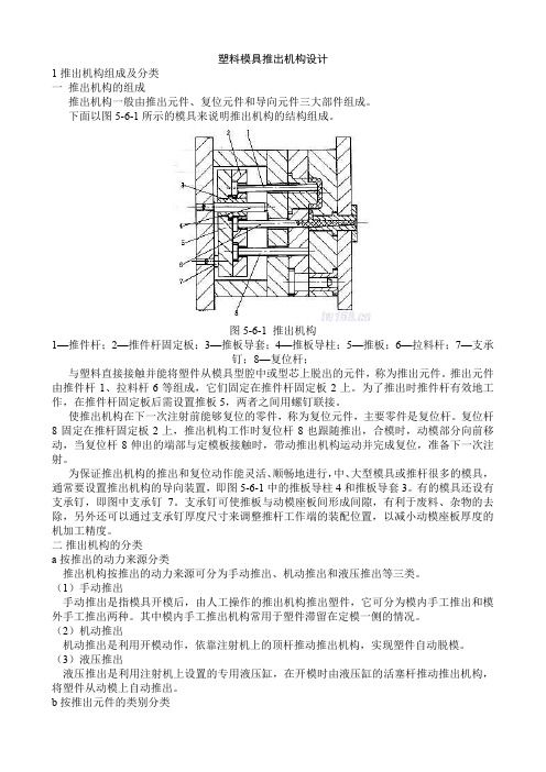 塑料模具推出机构设计