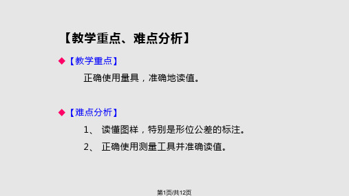 任务一轴套类零件的综合测量PPT课件