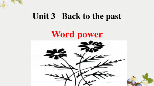 精选高中3Unit3 Word power公开PPT课件