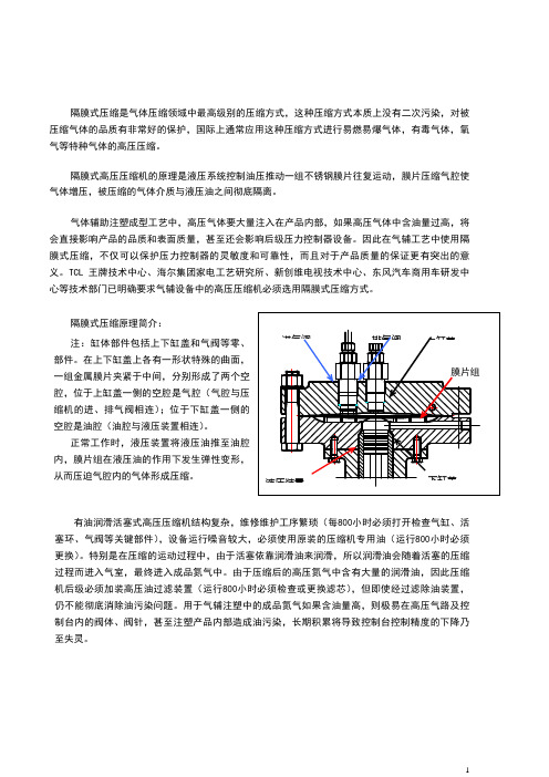 隔膜式压缩方式与活塞式压缩方式对比