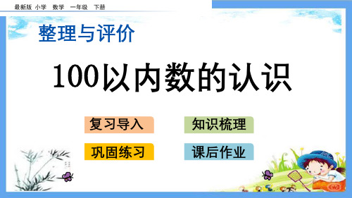 最新小学一年级数学下册《整理与评价复习【全单元】》精品PPT优质冀教版课件