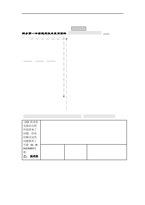 高中高考通用技术知识点.doc