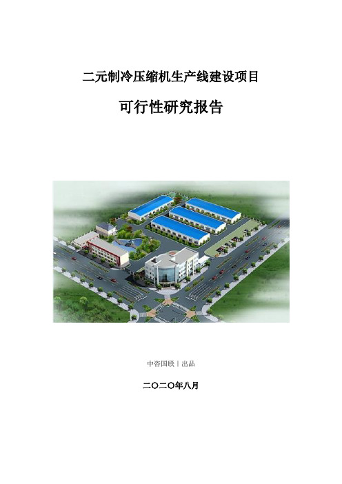 二元制冷压缩机生产建设项目可行性研究报告
