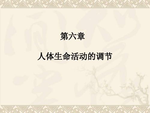 2013广东中考生物-人体生命活动的调节、人类活动对生物圈的影响