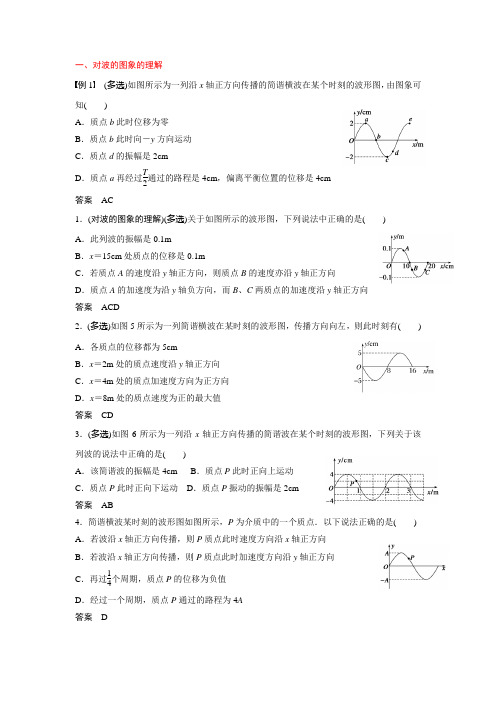 2020.4.8波的图像练习题含答案