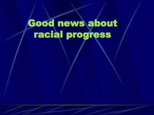 racial progress