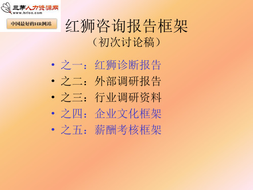 管理咨询经典实用有价值企业管理培训课件：如何撰写咨询诊断报告