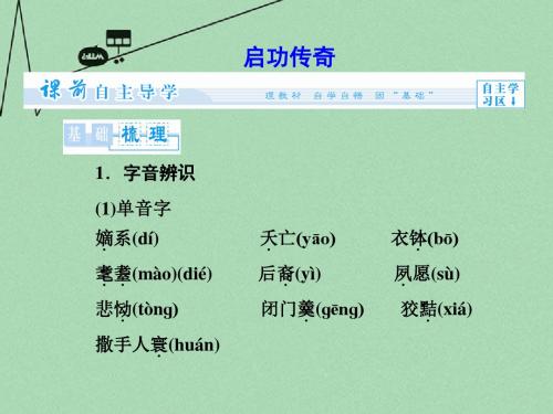 【课堂新坐标】(教师用书)高中语文 启功传奇课件 苏教版选修《传记选读》