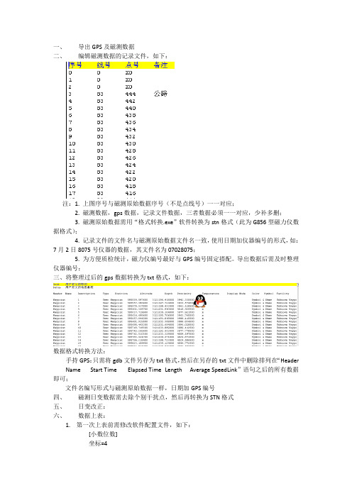 磁法野外数据处理方法