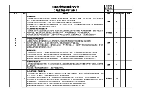 【设计评审管理】商业综合体项目机电方案审核要点