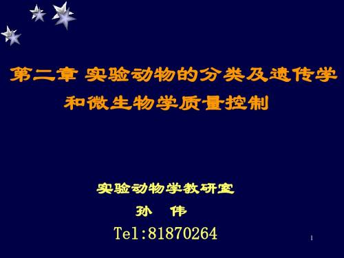 实验动物的分类与质量控制