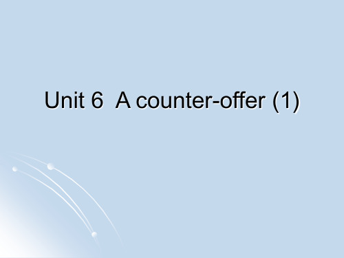 unit 6 counter-offer