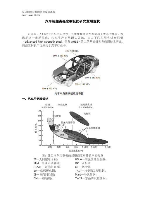 汽车用超高强度钢板的研究发展现状