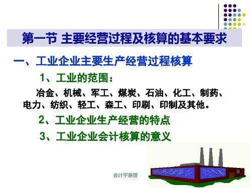 精选工业企业主要生产经营过程核算培训课件