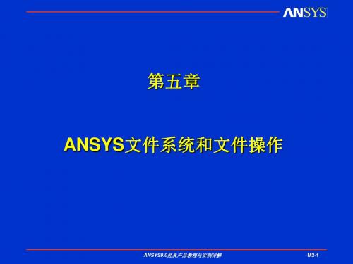 第八章-ANSYS文件系统和文件操作