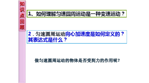 人教版高中物理必修2课件：5.6向心力