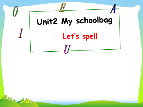 人教版四年级英语上册Unit2Myschoolbag第三课时课件.ppt