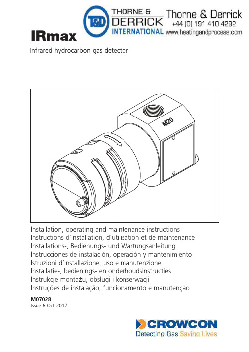 IRmax 红外氢化物气体检测器说明书