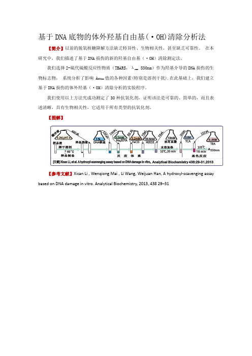 基于DNA底物的体外羟基自由基(·OH)清除分析法