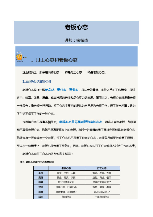 在线学习0115)老板心态