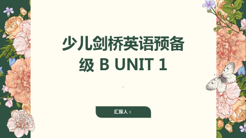 少儿剑桥英语预备级 B UNIT 1