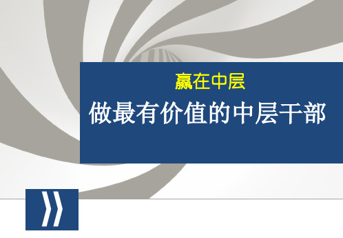 学校中层干部培训 ppt课件