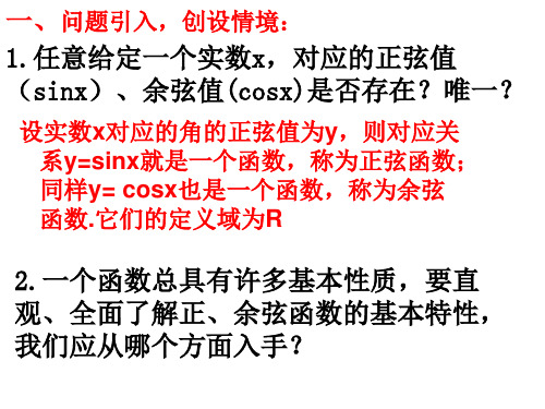 正弦函数、余弦函数的图象-PPT课件