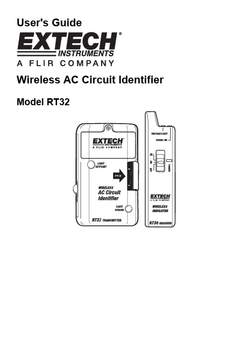 Extech RT32 无线电路识别仪用户指南说明书