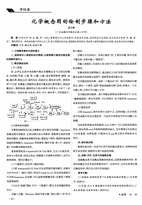 化学概念图的绘制步骤和方法