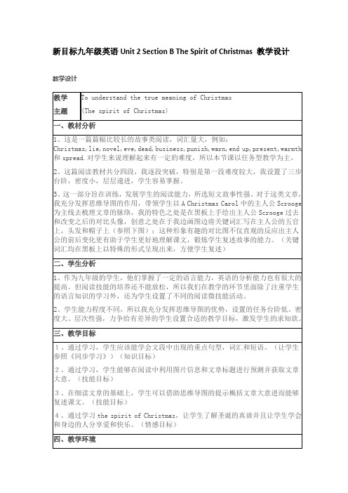 九年级英语第二单元阅读课优秀教学设计