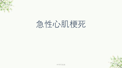 急性心肌梗死ppt课件