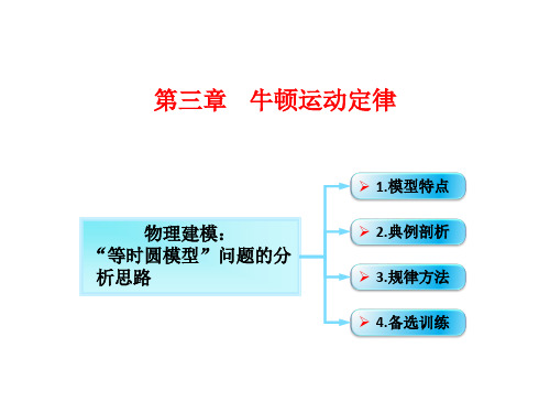 第3章 第4节(课时3) 牛顿运动定律综合应用二：“等时圆模型”问题分析思路-物理高三一轮总复习课件