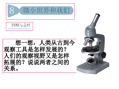 六年级下册科学课件1.8《微小世界和我们》_教科版 (共20张PPT)