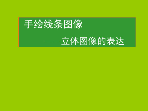 七年级 美术 手绘线条-立体图像的表达