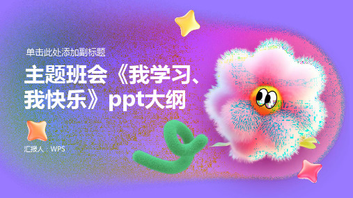 主题班会《我学习、我快乐》ppt