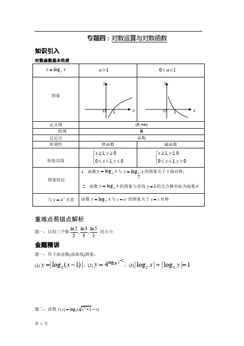 专题四-对数运算与对数函数-讲义教学-2