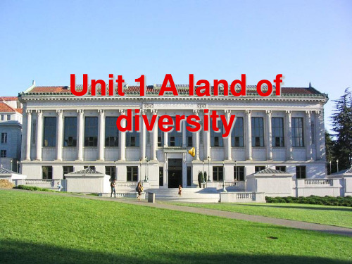 人教版高中英语选修八 Unit 1 A land of diversity PPT课件免费下载