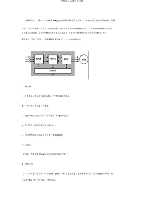 变频器结构及工作原理