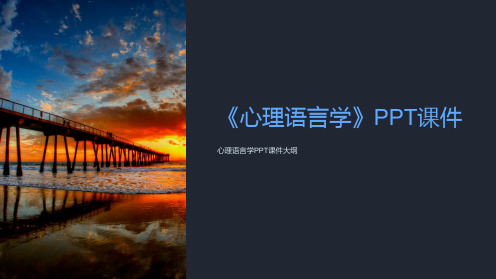 《心理语言学》课件
