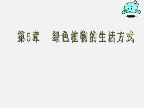 【初中生物】绿色开花植物的生活方式PPT课件1