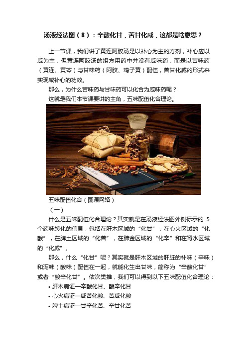 汤液经法图（8）：辛酸化甘，苦甘化咸，这都是啥意思？