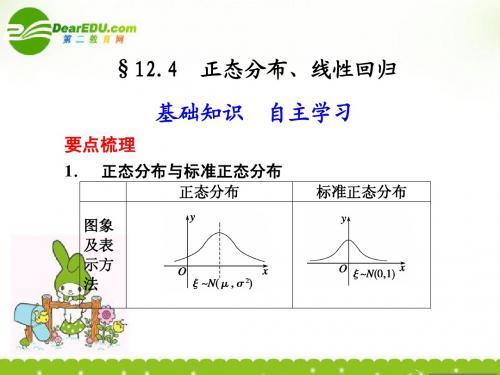 12.4  正态分布、线性回归