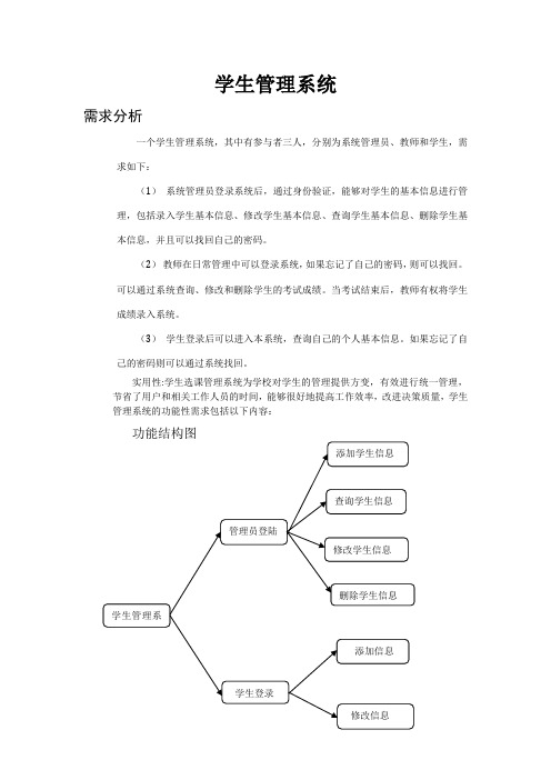 学生系统UML