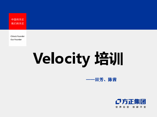 velocity培训PPT