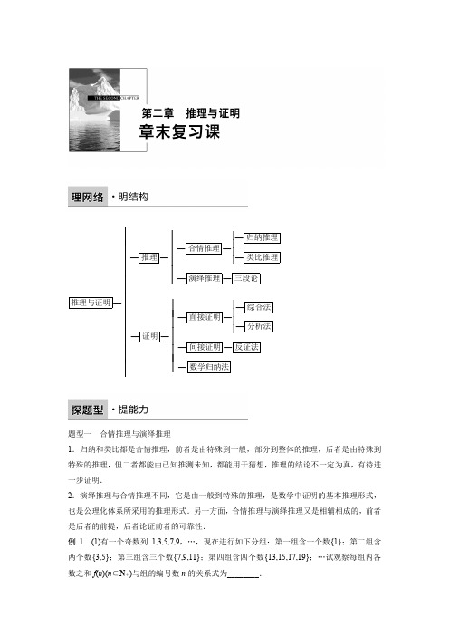 2018版高中数学人教B版选修2-2学案：2章末复习课 