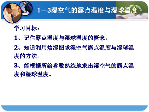 空气调节技术与应用课件-1-3湿空气的露点温度与湿球温度