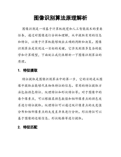 图像识别算法原理解析