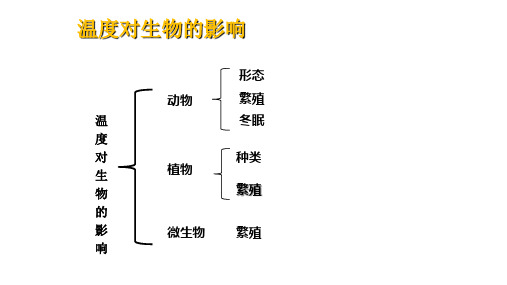 温度对生物的影响