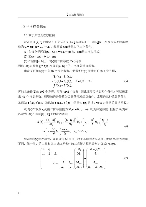 计算方法大作业——三次样条插值