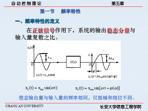 频率特性与传递函数的关系